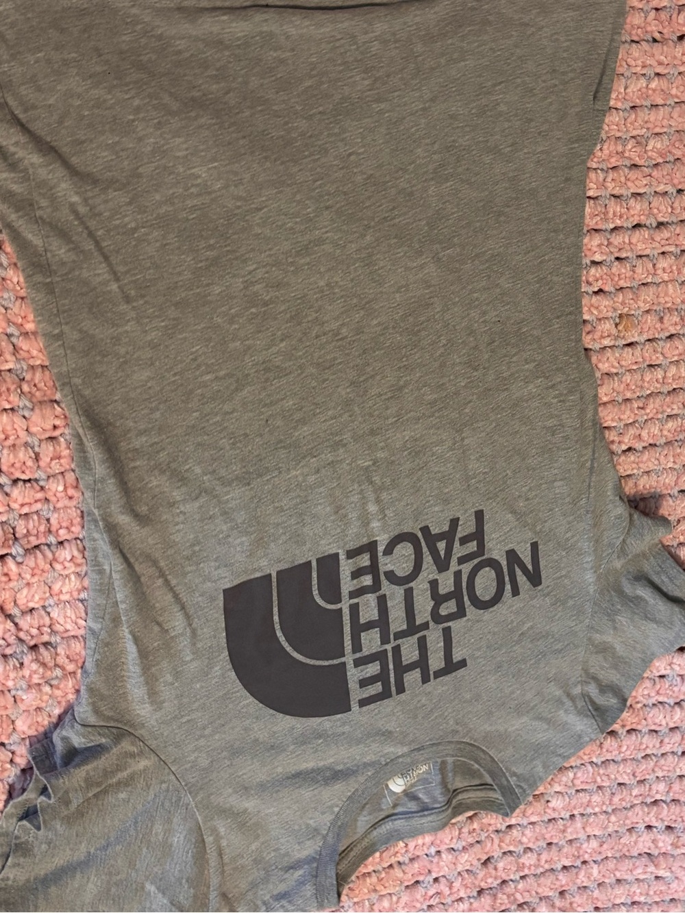 The North Face Heather Gray Logo T-Shirt - Picture 1 of 6